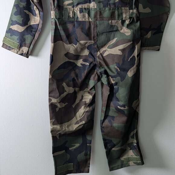 NWT Children's Fostex Garments Camouflage Flight Suit Hunting Coveralls Size S/6 - Picture 5 of 5